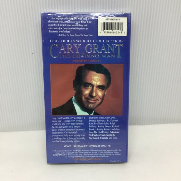 VHS Cary Grant The Leading Man Biography Hollywood Collection - Picture 2 of 2
